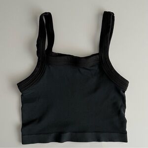 UO out from under cropped tank top, black, XS/s